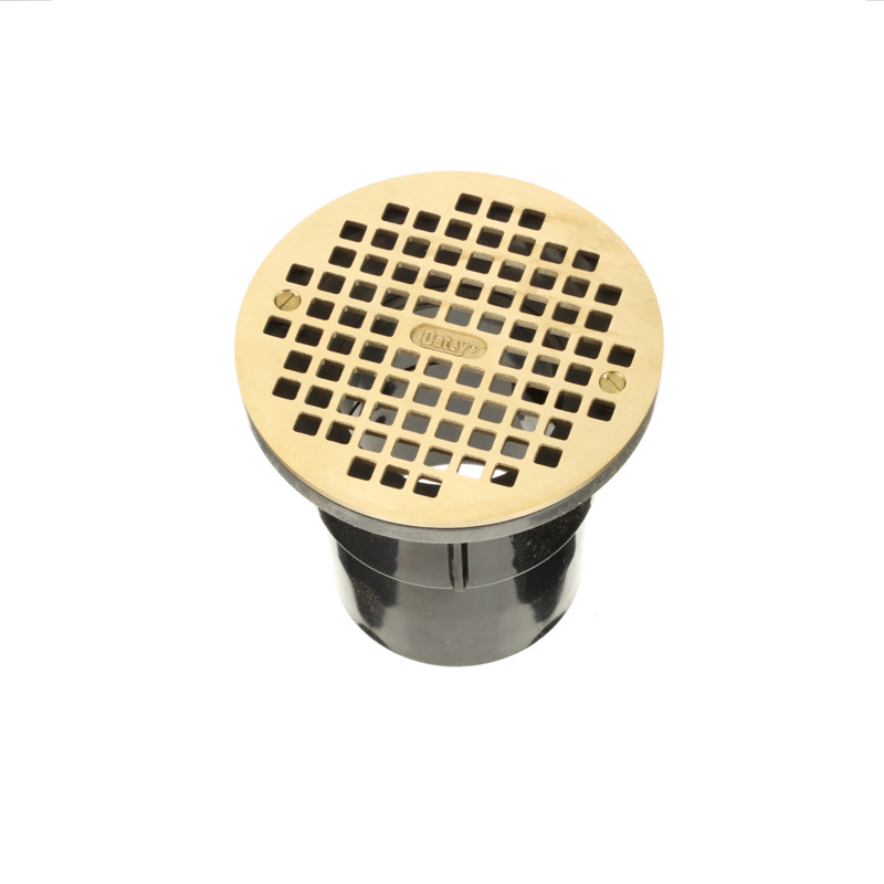 038753821276_R03_C02.jpg - Oatey® 3 in. or 4 in. ABS General Purpose Drain with 6 in. Brass Grate