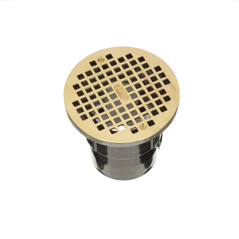 038753821276_R03_C05.jpg - Oatey® 3 in. or 4 in. ABS General Purpose Drain with 6 in. Brass Grate