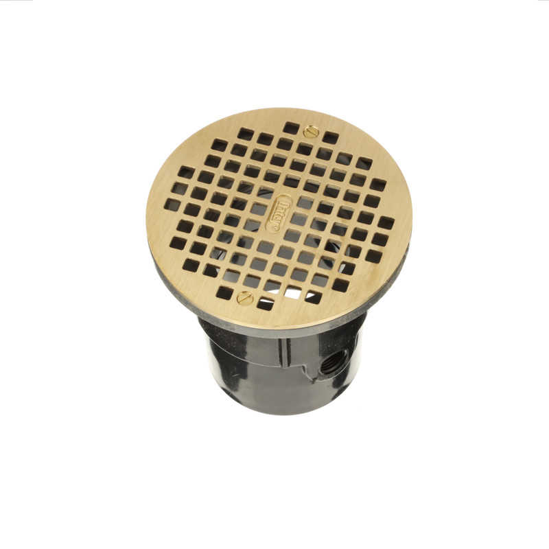 038753821276_R03_C08.jpg - Oatey® 3 in. or 4 in. ABS General Purpose Drain with 6 in. Brass Grate