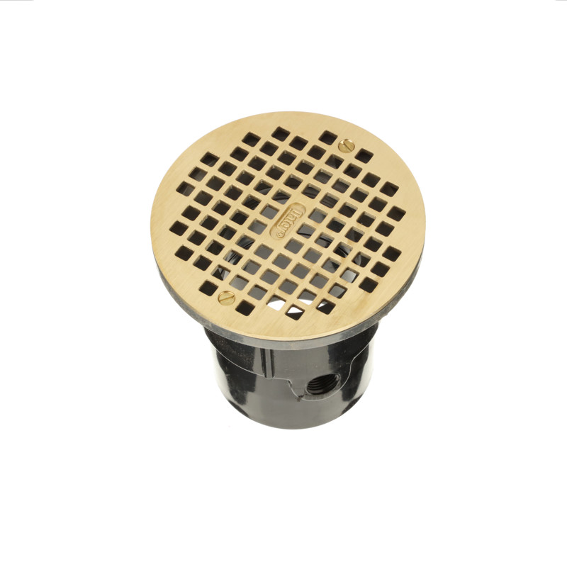 038753821276_R03_C09.jpg - Oatey® 3 in. or 4 in. ABS General Purpose Drain with 6 in. Brass Grate