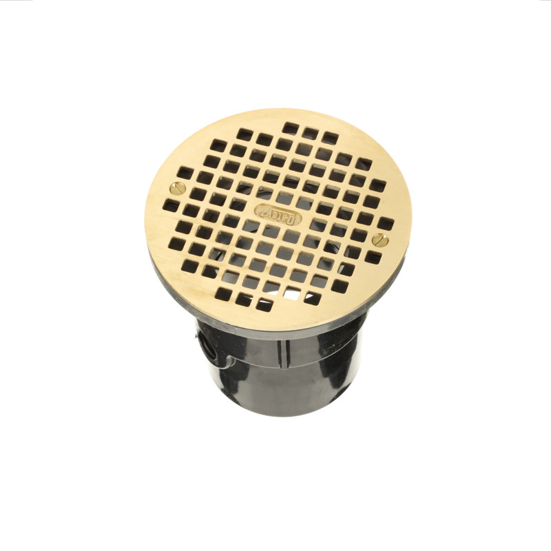 038753821276_R03_C14.jpg - Oatey® 3 in. or 4 in. ABS General Purpose Drain with 6 in. Brass Grate
