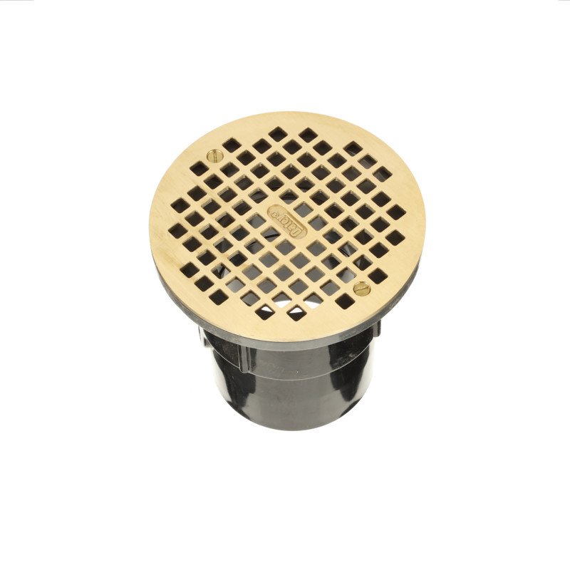 038753821276_R03_C16.jpg - Oatey® 3 in. or 4 in. ABS General Purpose Drain with 6 in. Brass Grate