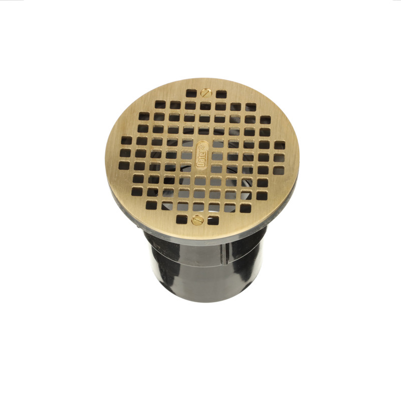 038753821276_R03_C19.jpg - Oatey® 3 in. or 4 in. ABS General Purpose Drain with 6 in. Brass Grate