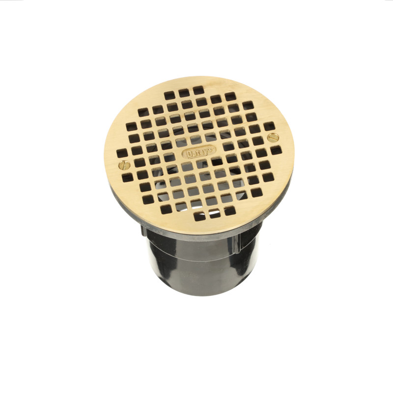 038753821276_R03_C24.jpg - Oatey® 3 in. or 4 in. ABS General Purpose Drain with 6 in. Brass Grate