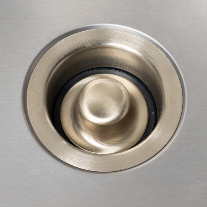 041193001258_APP_001.jpg - Dearborn® Stainless Steel Garbage Disposal Flange and Stopper, Brushed Nickel Finish