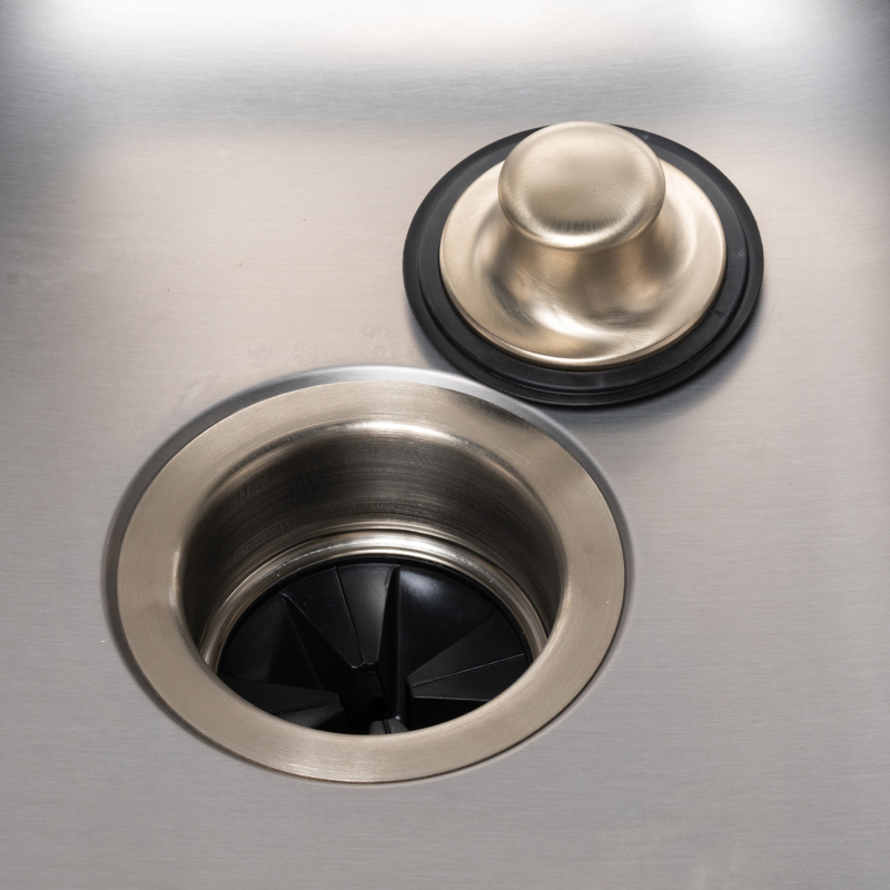 041193001258_APP_002.jpg - Dearborn® Stainless Steel Garbage Disposal Flange and Stopper, Brushed Nickel Finish