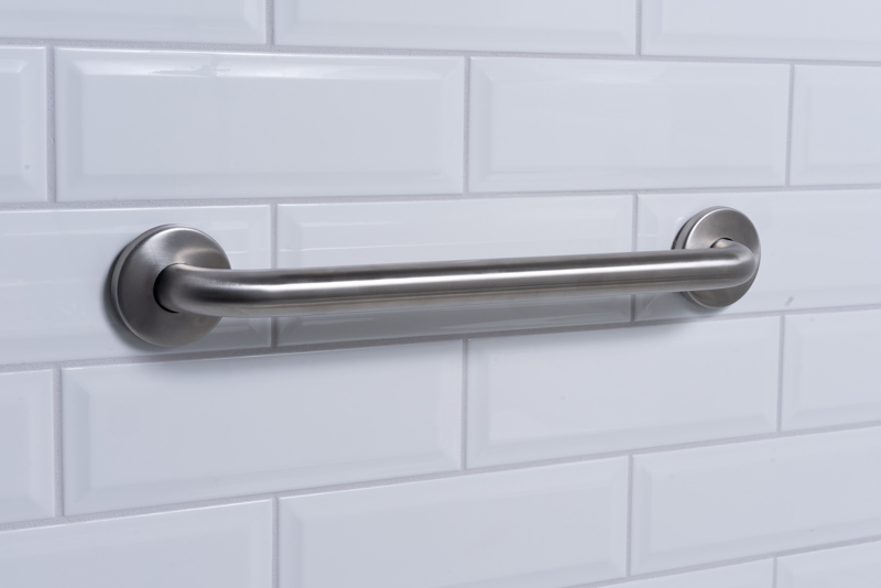 041193008800_APP_002.jpg - Dearborn® 1-1/4 in. x 18 in. Stainless Steel Grab Bar w/ Concealed Flange, Satin Finish