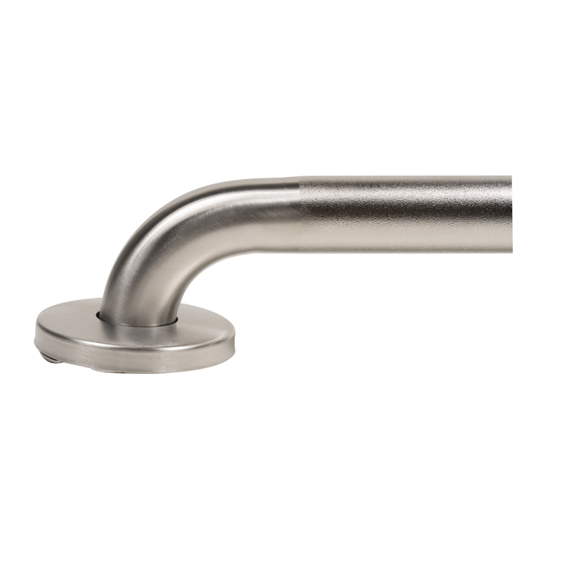 041193013545_C_002.jpg - Dearborn® 1-1/4" x 16" Stainless Steel Grab Bar w/ Concealed Flange, Peened Finish