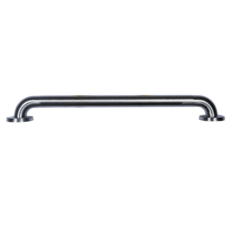 041193013798_H_001.jpg - Dearborn® 1-1/2" x 24" Stainless Steel Grab Bar w/ Concealed Flange, Peened Finish