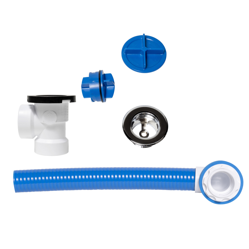 041193463180_H_001.jpg - Dearborn® True Blue® 16 in. FLEX PVC Rough Kit, Direct Drain, Zinc