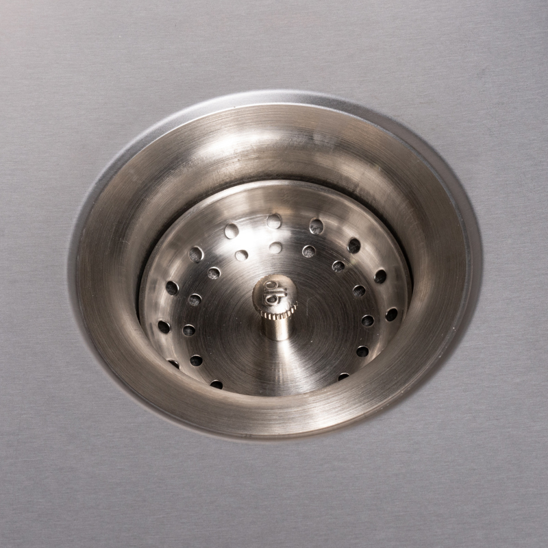 041193801203_APP_001.jpg - Dearborn® Stainless Steel Rust Resistant Kitchen Sink Strainer, Brushed Nickel Finish