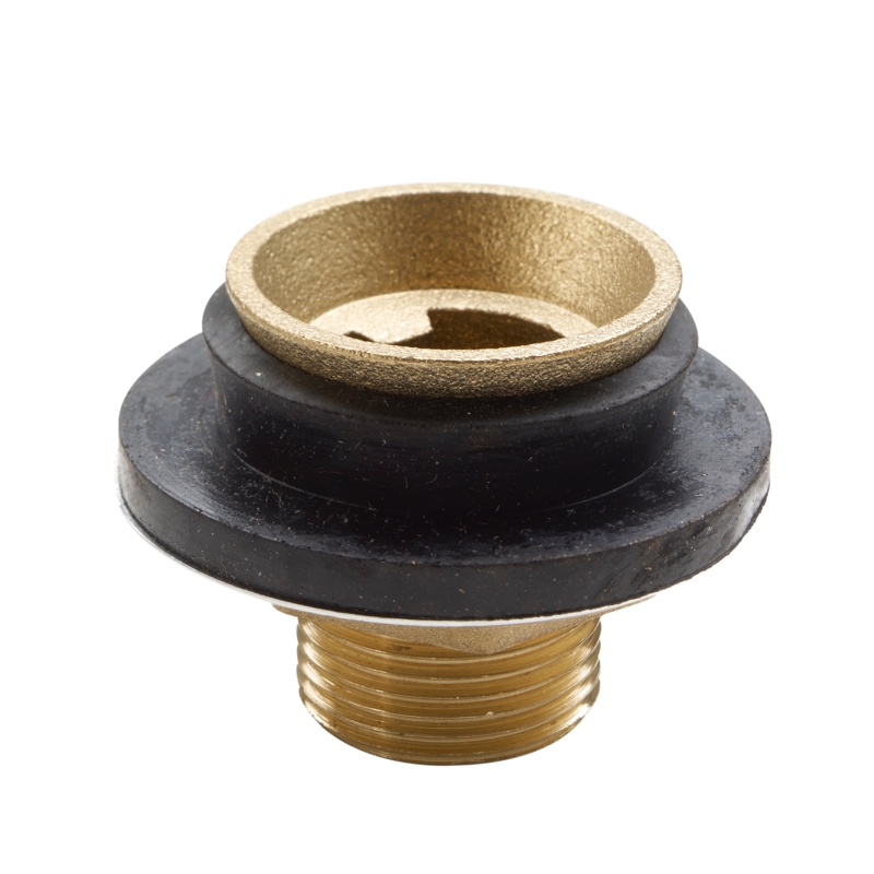 064492041477_H_001.jpg - Keeney Urinal Spud Cast Brass. 3/4"W/Galv Ring Washer &Nut