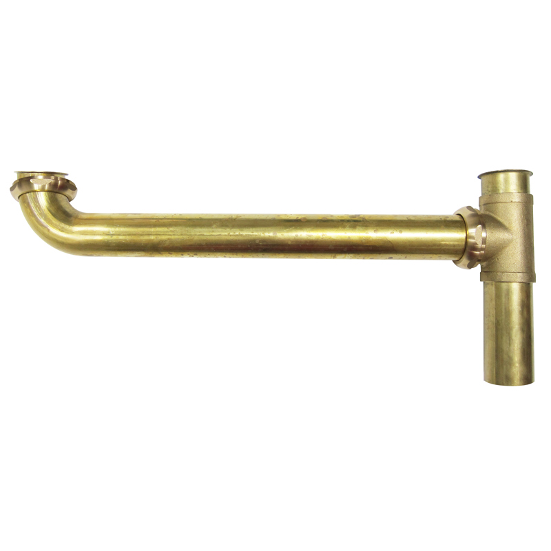 064492143287_H_001.jpg - Keeney Continuous Waste Brass Csa. 16" Eo Direct Connector