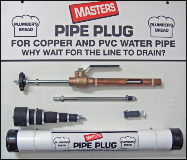 067001003027_H_001.png - Masters® Pipe Plug Plumbers Bread 0.5 to 2.5 in Complete Kit