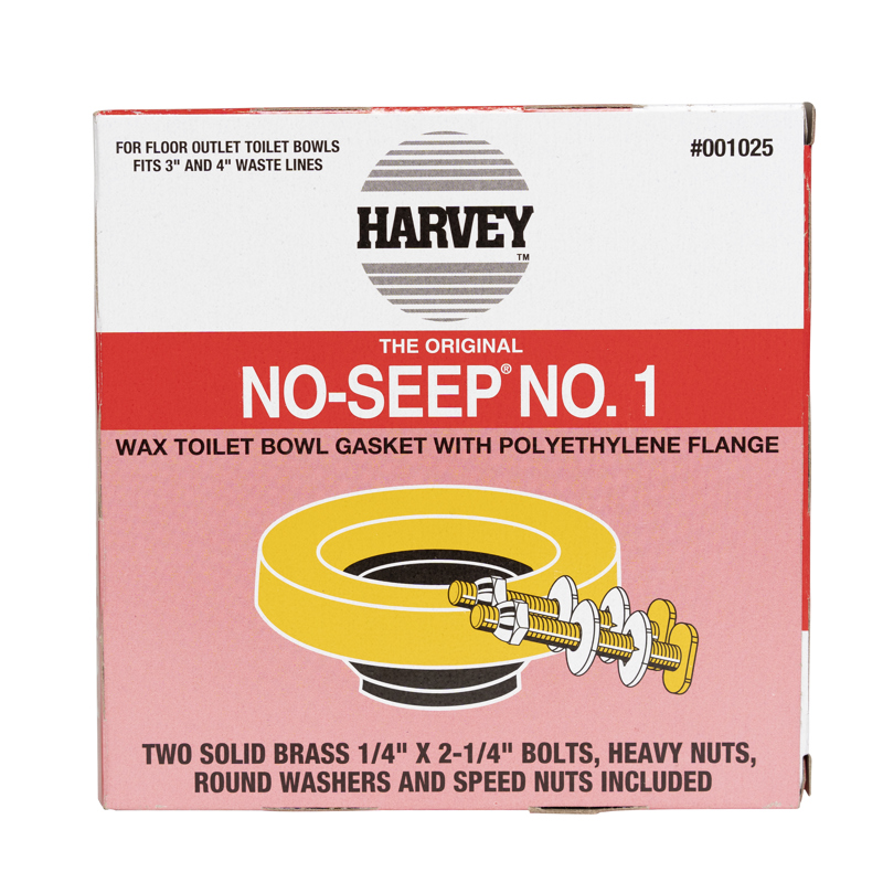 078864010251_P_003.jpg - Oatey® No-Seep® 3 in. or 4 in. No. 1 Wax Gasket with Brass Bolts Kit