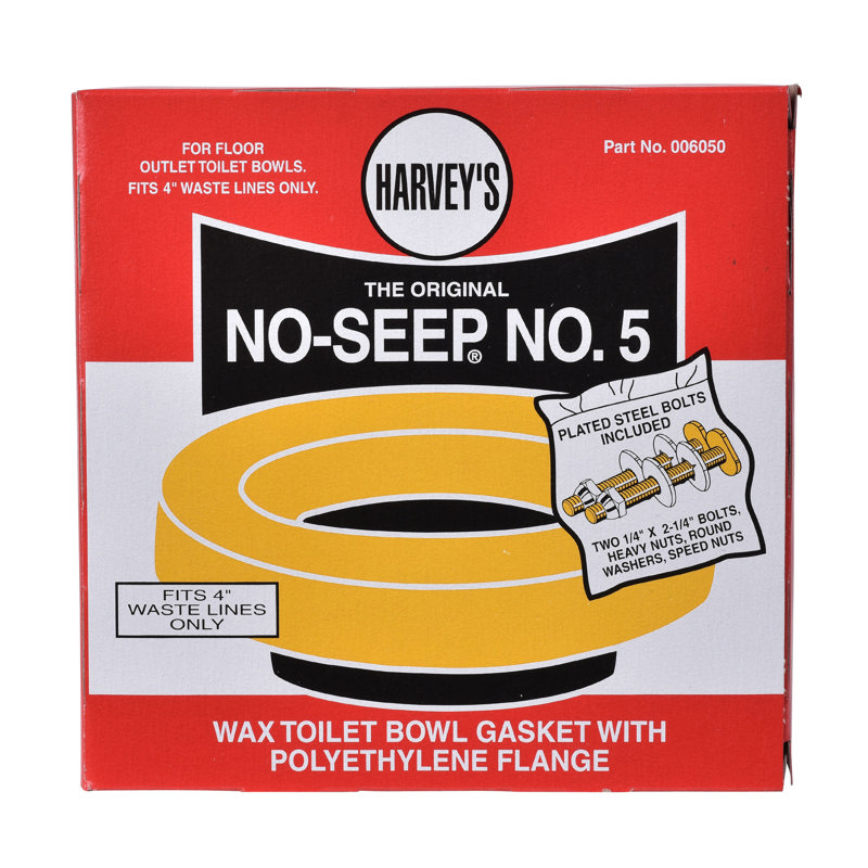 078864060508_PKG_H_001.jpg - Harvey™ No-Seep® 4 in. No. 5 Wax Gasket with Plated Bolt Set