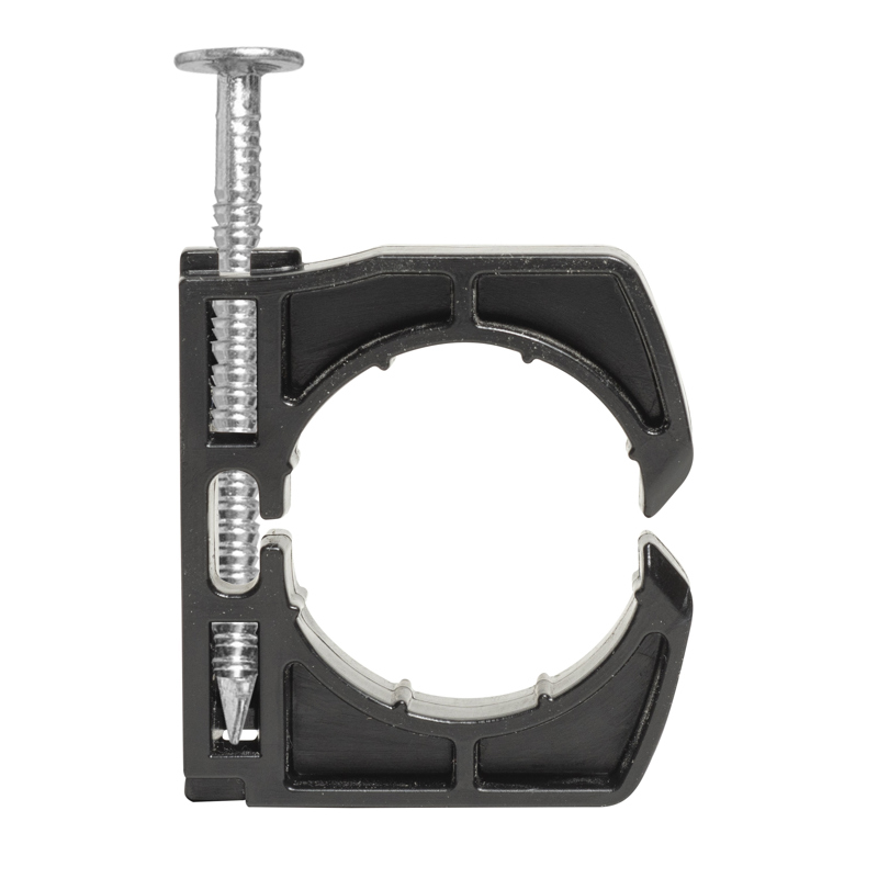 14_Inch_Full_Stand-Off_Clamp_H_001.jpg - Oatey® 3/4" Full Clamp w/ barbed nail (12 in polybag)