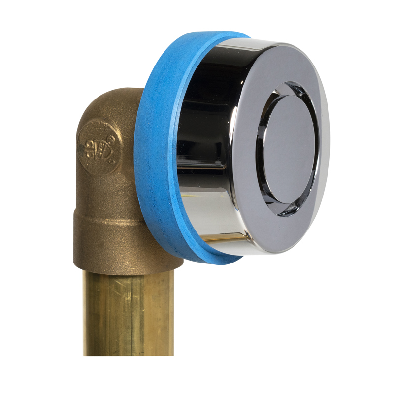 15_TrueBlueBrass5_C_002.jpg - Dearborn® True Blue® Brass Full Kit for Whirlpool Tubs, Push'n'Pull Stopper, with Test Kit, Slip Joint, Chrome