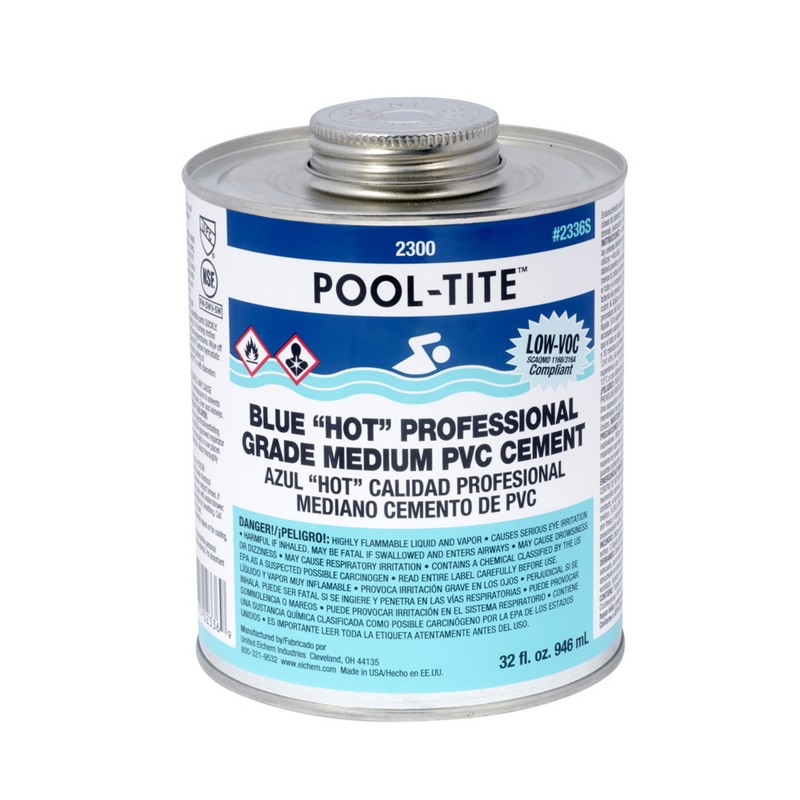 2336s_GHS.jpg - Oatey® 8 oz. Pool-Tite™ PVC Medium Body Hot Blue Cement