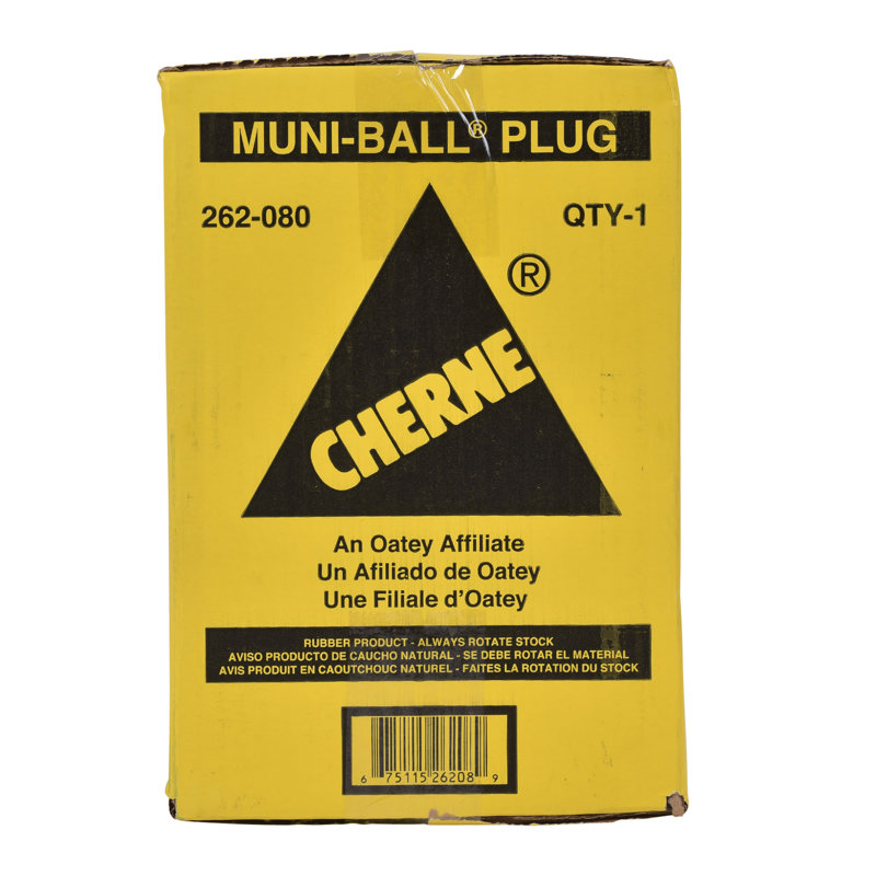 262-080_r.jpg - Cherne® 8 in. Muni-Ball® Plug, 3 in. Bypass