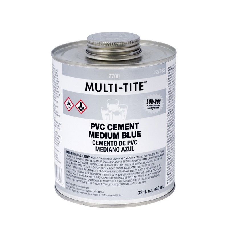 2736s_GHS.jpg - Oatey® 8 oz. Multi-Tite™ PVC Medium Body Hot Blue Cement