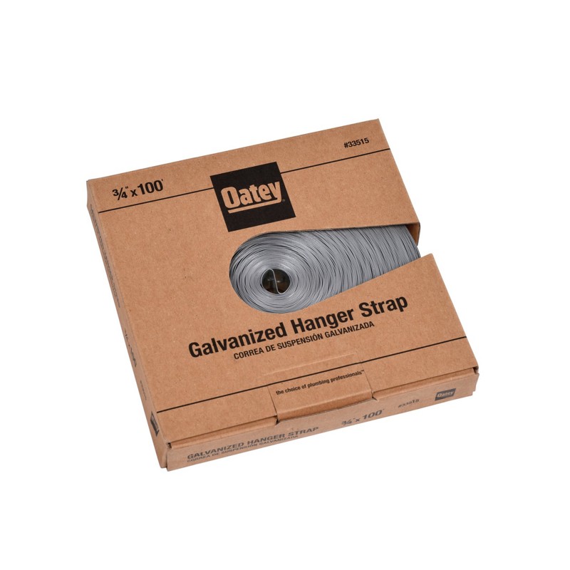 33515_p.jpg - Oatey® 3/4" x 100' 28 Ga. Galvanized Steel Hanger Strap – Boxed