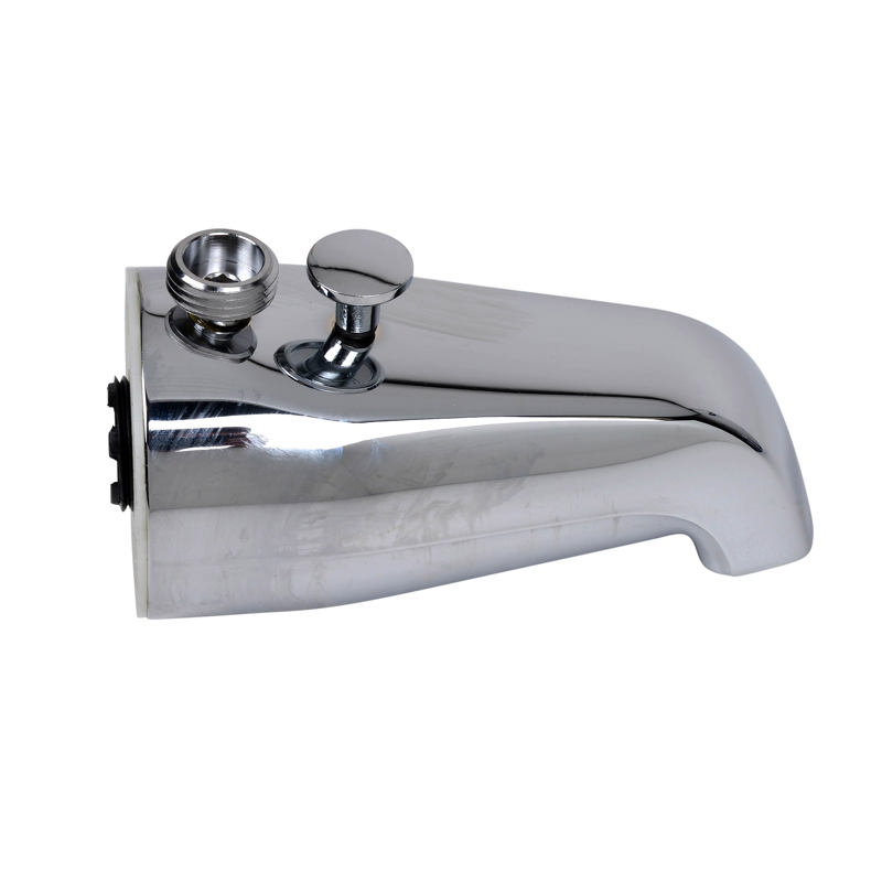 351C_r.jpg - Dearborn® Chrome Plated Die Cast Diverter Spout w/ Personal Shower Fitting w/ 3/4" x 1/2" Face Bushing