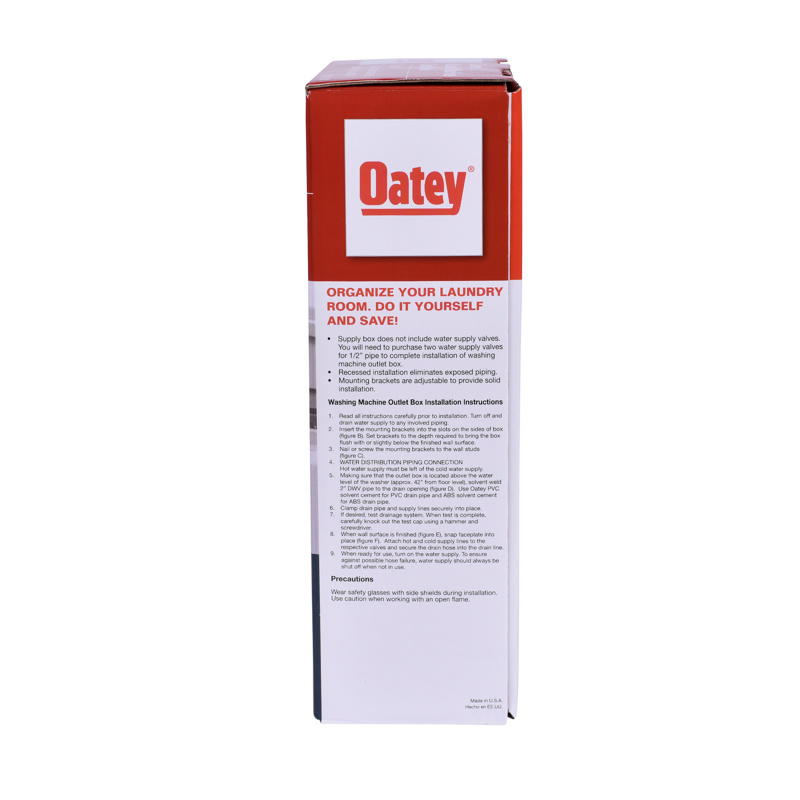 38120_i.jpg - Oatey® Centro II, Plain box w/plastic faceplate, no valves - Standard Pack