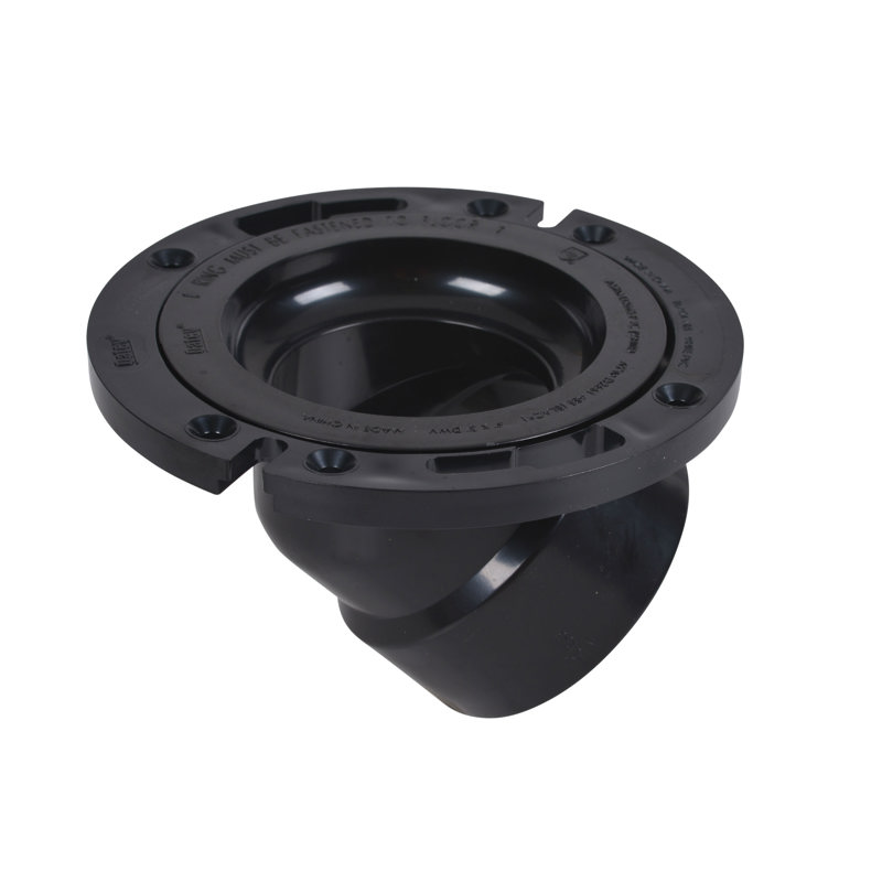 43815_h.jpg - Oatey® 3 in. or 4 in. ABS 45° Closet Flange with Plastic Ring without Test Cap
