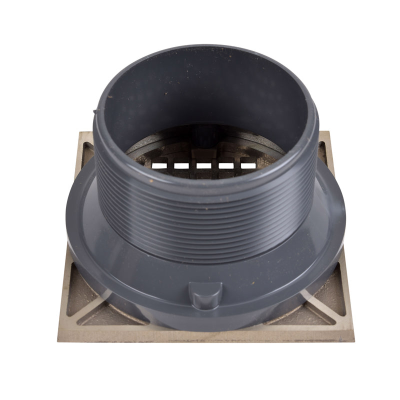 72070_b.jpg - Oatey® 5" Round NI Grate & Square Ring & Plastic Barrel