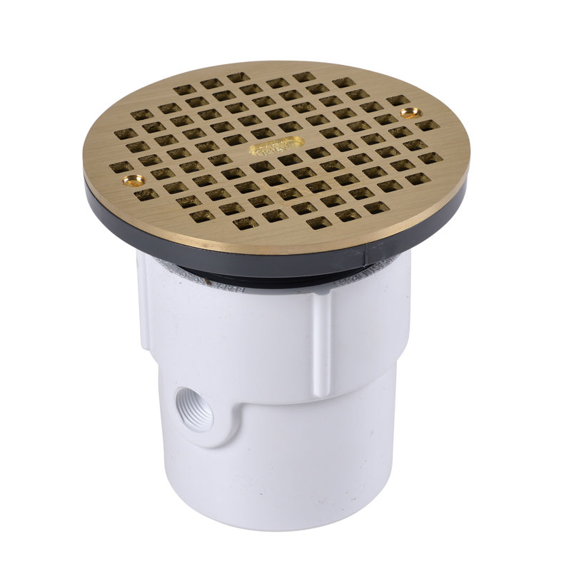 72127_h.jpg - Oatey® 3 in. or 4 in. PVC General Purpose Drain with 6 in. BR Grate