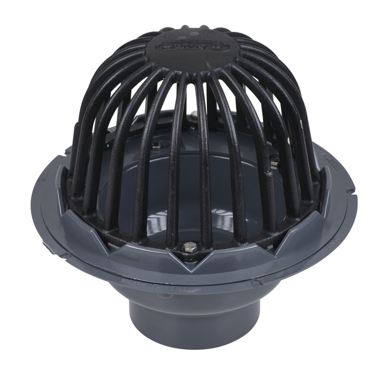 88034_h.jpg - Oatey® 3" or 4" ABS Roof Drain w/ ABS Dome & Dam Collar
