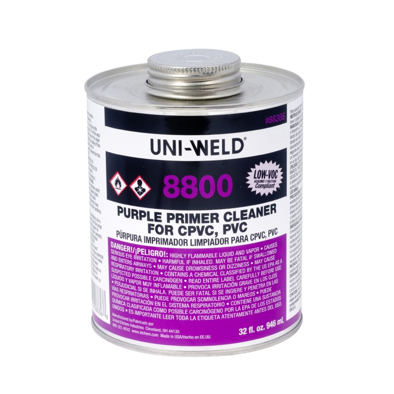 8836s_GHS.jpg - Oatey® Gallon Uni-Weld® Purple Primer/Cleaner