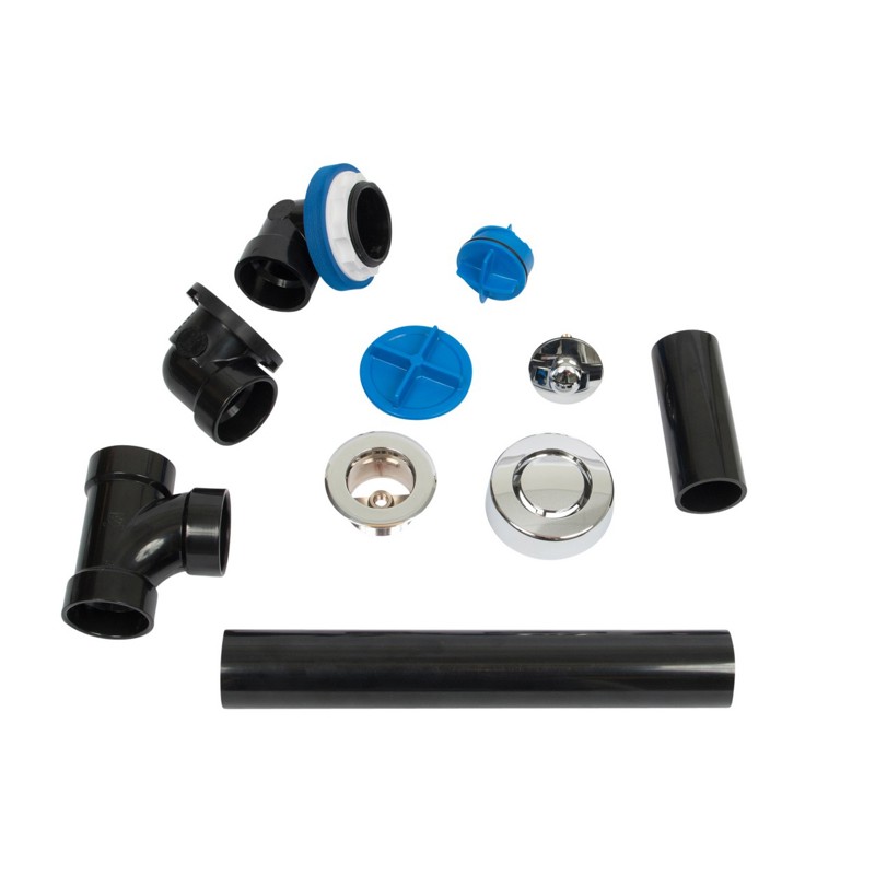 A9860CPX.jpg - Dearborn® True Blue® ABS Full Kit, Uni-Lift Stopper, with Test Kit, Chrome