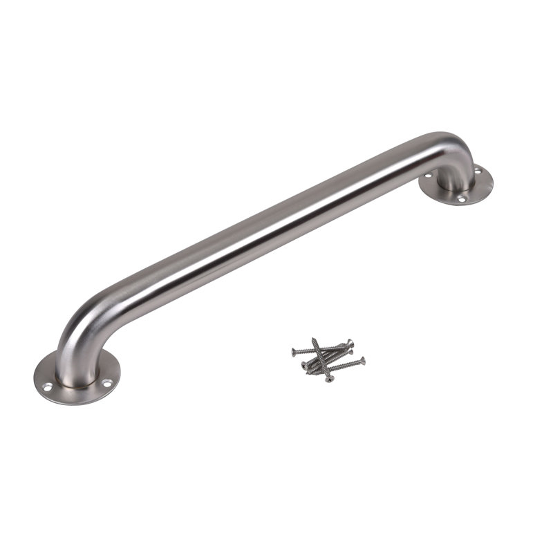 DB7518_h.jpg - Dearborn® 1-1/2" x 18" Stainless Steel Grab Bar w/ Exposed Flange, Satin Finish