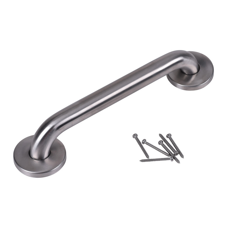 DB8712_h(altview).jpg - Dearborn® 1-1/4" x 12" Stainless Steel Grab Bar w/ Concealed Flange, Satin Finish