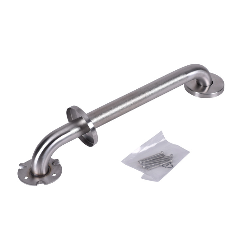 DB8716P_h.jpg - Dearborn® 1-1/4 in. x 12 in. Stainless Steel Grab Bar w/ Concealed Flange, Peened Finish