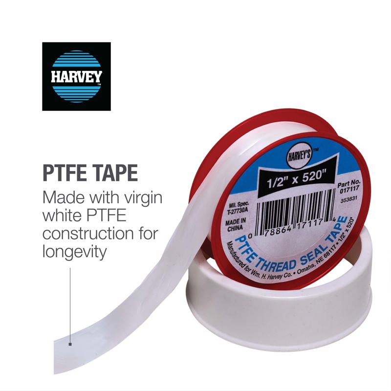 HarveyPTFETape_INFO_002.jpg - Harvey™ 3/4 in. x 520 in. PTFE Thread Seal Tape