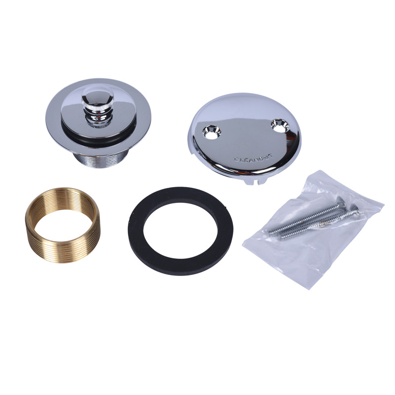 K28_h.jpg - Dearborn® Conversion Kit, Two-Hole Cover Plate, Uni-Lift Stopper with Chrome Finish Trim