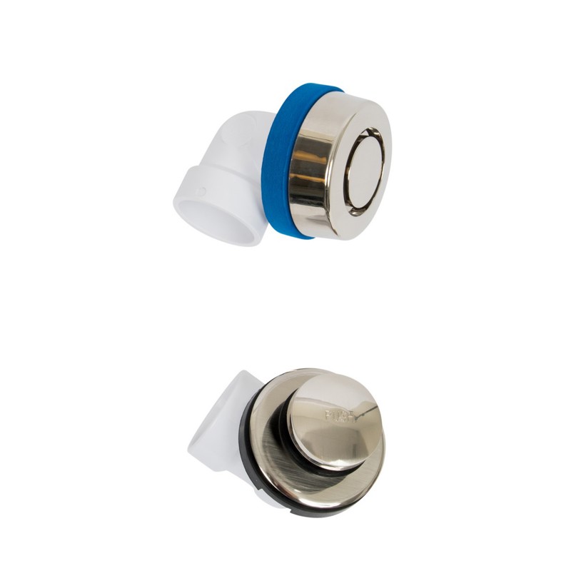 P9950BN2.jpg - Dearborn® True Blue® PVC Half Kit, Touch Toe Stopper, with Test Kit, Brushed Nickel