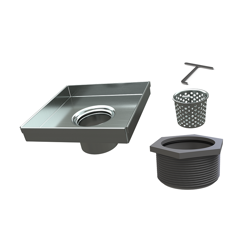 038753016429_H_001.png - 5 in. SquareDrain Body in Brushed Stainless Steel