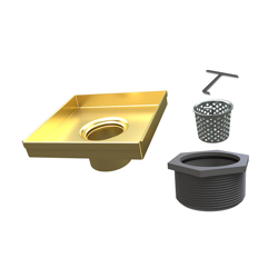 038753016436_H_001.png - 5” SquareDrain Body in Brushed Gold