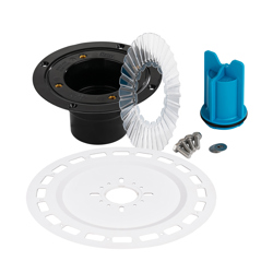 038753016788_H_001.jpg - QuickDrain SquareDrain Large Universal Flange Adaptor Full Kit with ABS Drain Assembly and Accessories