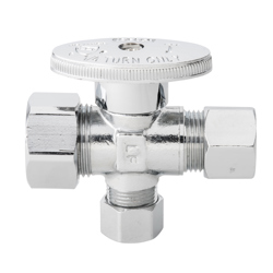 Oatey® 1/4-Turn Dual Outlet Water Stop Valves | Oatey