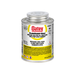 038753319117_H_001.jpg - Oatey® 8 oz. CPVC All Weather Flowguard Gold® 1-Step Yellow Cement
