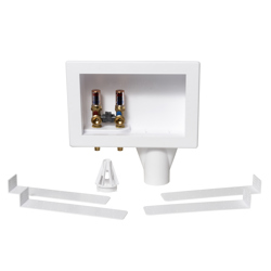 038753386676_H_001.jpg - Oatey® Eliminator, single lever, F1960, Bottom Mount, Washing Machine Outlet Box - Standard Pack