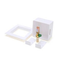 038753391489_H_001.jpg - Oatey® Square, 1/4 Turn, CPVC, Hammer, Low Lead, Ice Maker Outlet Box - Standard Pack