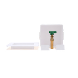 038753391564-01-01.jpg - Oatey® Square, 1/4 Turn, Copper, Low Lead, Ice Maker Outlet Box - Contractor Pack