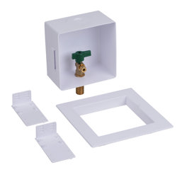 038753391564_H_002.jpg - Oatey® Square, 1/4 Turn, Copper, Low Lead, Ice Maker Outlet Box - Standard Pack