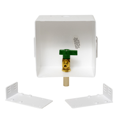 038753391595_H_001.jpg - Oatey® Square, 1/4 Turn, CPVC, Low Lead, Ice Maker Outlet Box - Contractor Pack